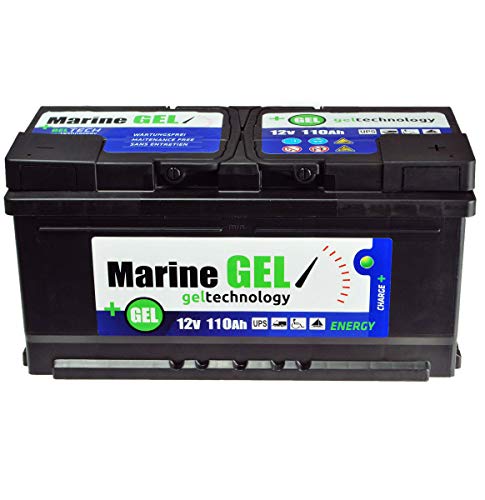 Batería de gel de 110 Ah, para barco, 12 V, batería de arranque