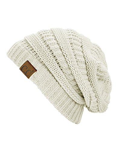 Image of Cambridge Select Thick Slouchy Knit Oversized Beanie Cap Hat
