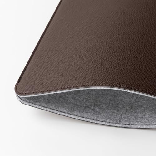 Image of Comfyable Laptop Sleeve 13 Inch Precisely Compatible with MacBook Pro M2 2022 M1 2020-2016 & Mac Air M4 2025 A3240 M3 2024 M2 2022 M1 2020, Faux Leather Cover Case, Coffee