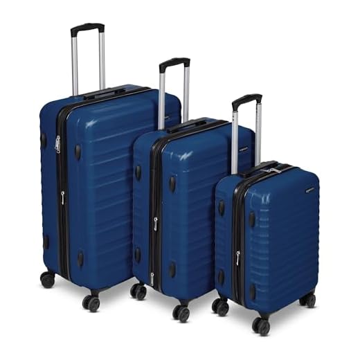 Best luggage set to buy for family travel Amazon Basics Hardshell Suitcase Set