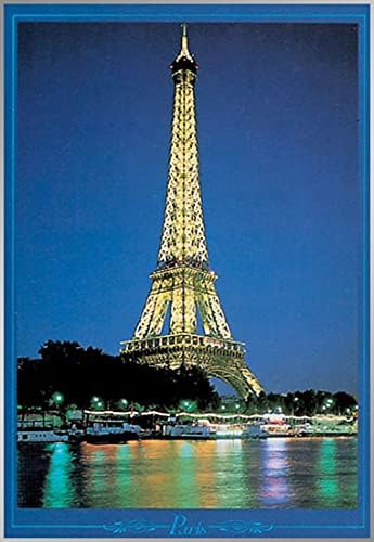 TriX Eiffel Tower + Aluminum Frame Black Poster (Frame Set) 92 x 61.5cm (2400-2292B)