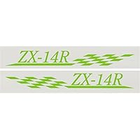 Amazon.co.jp: Kawasaki Car Ninja ZX-14R Checkered Flag Sticker