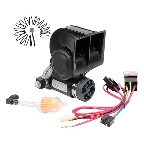 Bocina de aire de larga duración de 12V con botón pulsador potente y sonido de 120 dB