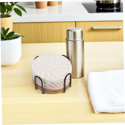 Dessous de verre absorbant avec support COLLBATH et sets de table tressés à la main