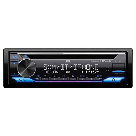 JVC KD-T910BTS Car Stereo with Bluetooth, Front USB, AUX, Amazon Alexa, SirusXM Radio Ready, Hi-Power Amplifier