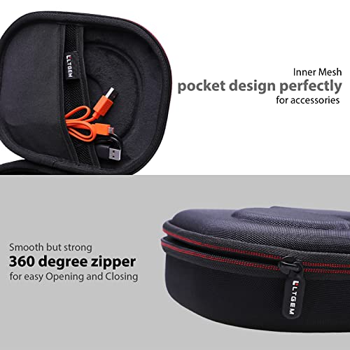 Image of L LTGEM Eva Hard Case For Jbl Live 770Nc /660Nc /650Bt /460Nc /670Nc /400Bt /500Bt And Jbl Tune 770Nc /710Bt /720Bt /760Nc /700Bt /750Bt /510Bt /660Nc /520Bt /500 /Tour One /E45Bt Bluetooth Wireless Headphone(Black)