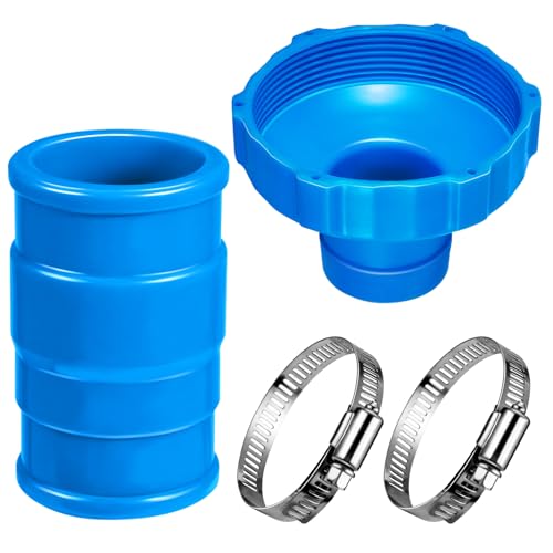 2 Set Pool Vacuum Hose Adapter Kit Compatible with Intex Adapter B,Pool Skimmer Hose Connector...