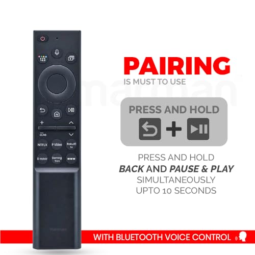 Image of marman Compatible with Samsung Smart Tv Remote Control Original Model RM-G2500 with Bluetooth and Voice Command Feature with hotkeys Suitable for 6 /7 /8 Series TV HD UHD 4K LED QLED - Pairing Must