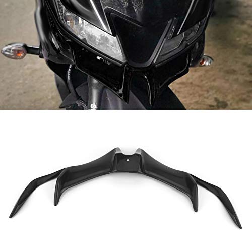 Frontverkleidungs-Winglet, langlebiges ABS-Material, aerodynamisches Winglet für Yamaha R15 V3 2017-2020 für Zuhause(Schwarz)