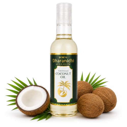 Image of DHARANIDHI Pure Cold Pressed Coconut Oil (Nariyal ka Tel) - 350ML