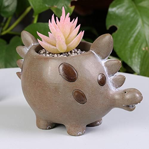 MONMOB 4.3"x6" Dinosaur Shaped Plant Pot/Bonsai Pot/Flower Pot/Succulent Planter Multipurpose Pot