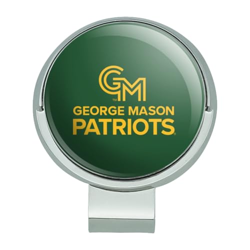 George Mason University Primary Logo Golf Hat Clip With Magnetic Ball Marker