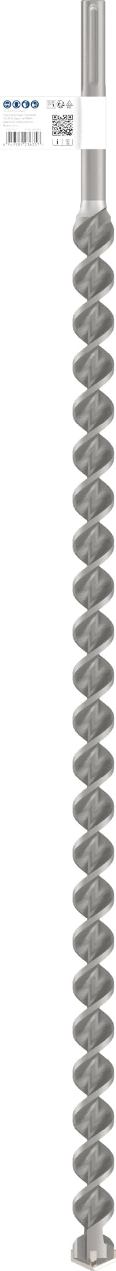 Bosch 1x Foret PRO SDS max-4 (pour Béton armé, Bloc de construction en béton, Ø 32,00 mm, Professional Accessoire Marteau burineur)