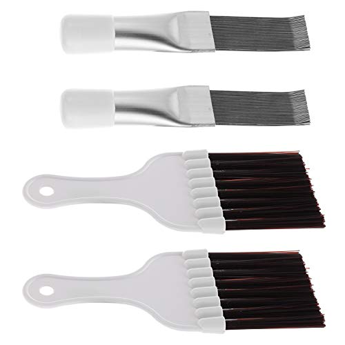 4 Stück Edelstahl Klimaanlage Kondensator Fin Kamm Kühlschrank Spule Reinigung Schneebesen Finne Reinigungsbürste Richten Verdampfer