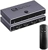 Conmutador HDMI 2.1 8K@60Hz 3 Entradas 1 Salida, Selector HDMI con Control Remoto, CEC, VRR | Soporta CEC 8K@60Hz, 4K@240Hz, 1080P@480Hz HDCP 2.3 HDR Dolby Atmos VRR Compatible con PS5 Xbox Reproductor Blu-Ray 2