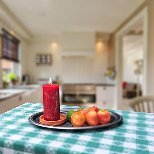 Simply Soson Rustic 3X3 Red Pillar Candles Set Of 3 - Unscented Candles - Large Candle For Candle Holders - Velas Decorativas - Red Candles Pillar - Colored Candles - Fall Pillar Candles Bulk #TOP3