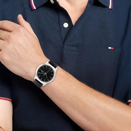 Image of Tommy Hilfiger Analog Black Dial Watch for Men TH1710550W