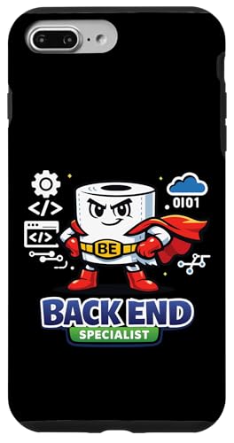 Back End Specialist Developer Funny Programmer Toilet Paper �X�}�z�P�[�X iPhone 7 Plus/8 Plus �p