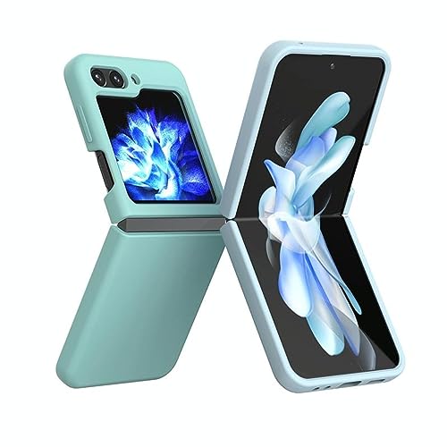 Image of MIDOS Back Cover Compatible with Samsung Z Flip 5 Silicone Case Full Protection Shock Proof Case for Samsung Galaxy Z Flip 5(C-Green)