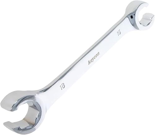 Auniwaig Llave de tuerca de 0.63 x 0.71 pulgadas de 0.63 x 0.71 pulgadas, llave métrica de doble extremo abierto, para quitar tuercas de repuesto, 1