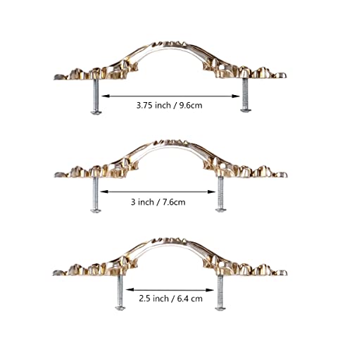 Fvstar 10pcs Antique Dresser Handles,Kitchen Cabinet Pulls,Vintage Drawer Pulls and Knobs,Furniture Cupboard Door Handles for Bathroom,2.5 inch Hole to Hole (Antique Silver) - Image 6