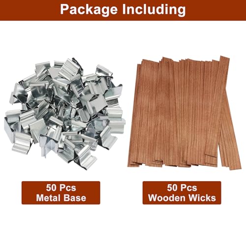 Mechas de madera para velas, pack de 50 unidades miniatura 5