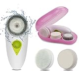 Rechargeable Face Brush Waterproof IPX6 with Portable Design for Traveling Facial Cleansing