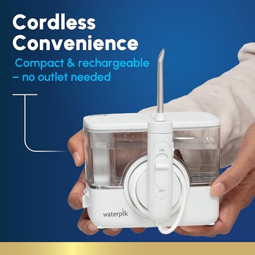 Image of Waterpik ION Professional Cordless Water Flosser Teeth Cleaner Rechargeable and Portable, White, 1 Count