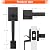 Haidms Matte Black Front Door Handle, Single Cylinder Exterior Door Entry Handle with Door Lever, Entry Door Handle Set, Reversible for Right and Left Handed Sided Doors