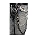 New Men Biker Fashion Wallet Chain Metal Jeans Keychain Heavy Duty Horn Charm Silver Color