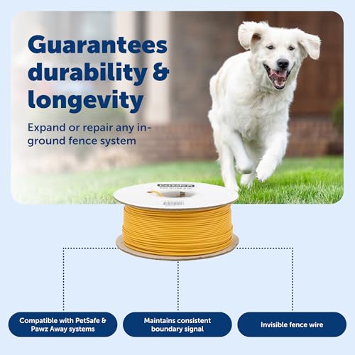 PetSafe Begrenzungsdraht, 152,4 m Spule mit solidem Kern 20-Gauge Kupferdraht, In-Ground Pet Zaundraht, Farben können variieren