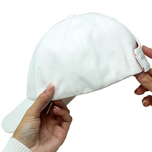 Ponyflo Satin Lined Cap (White) #TOP5