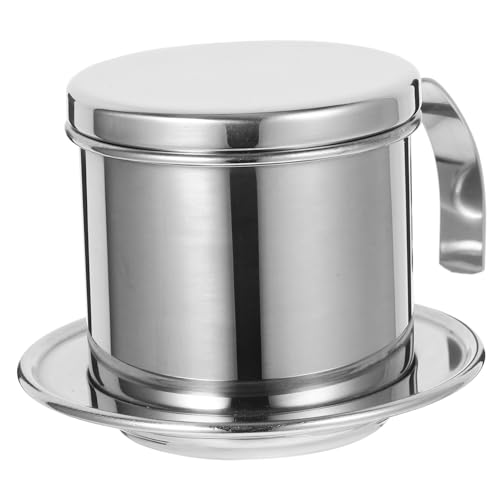 BEBEMOKO Stainless Steel Drip Coffee Filter Versatile Dripper for Home Office and Coffee Bars Elegant Minimalist Design for Single Cup Brewing
