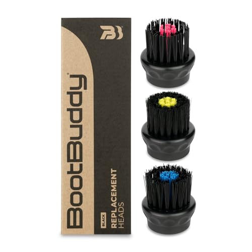 Boot Buddy Paquete de 3 cabezales de repuesto – Juego de cepillos intercambiables para el cuidado del calzado y fácil limpieza de zapatos