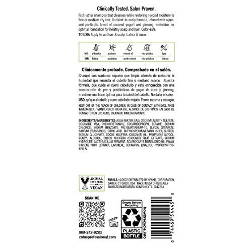 Biotera Moisturizing Restoring Shampoo | Dry, Medium, Fine Hair | Microbiome Friendly | Vegan | 15.2 Fl Oz #TOP7