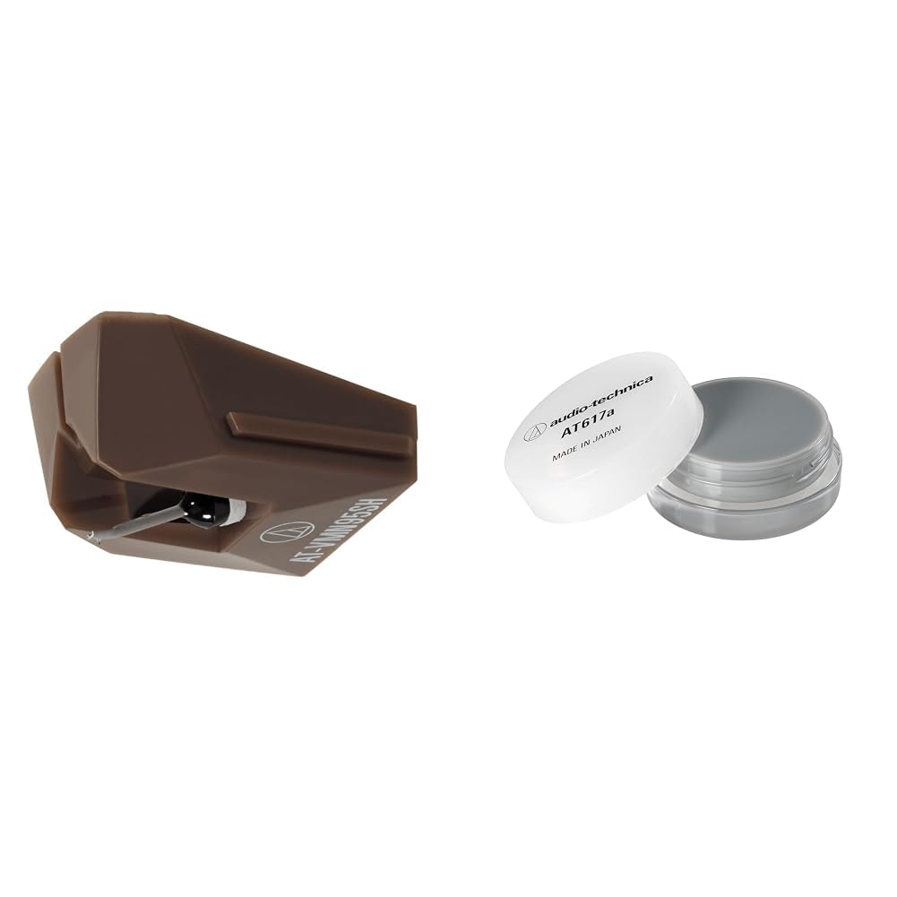 Audio-Technica AT-VMN95SH Shibata Replacement Turntable Stylus and AT617a Cartridge Stylus Cleaner Bundle