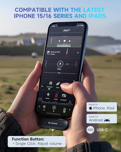 Donner Wireless Lavalier Microphone VPM-20 Mobile Vesion for Type-C iPhone iPad Android, with Charging Box - Image 3