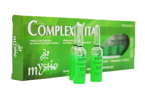Mystic Complex Vital Ampoules For Hair Loss and Thinning - Regrowth Treatment With Biotin Bio-Complex and Tocopherol (Pk.10)