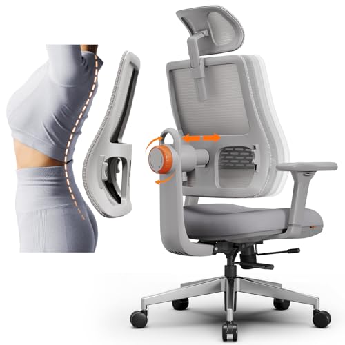 Newtral Ergonomic High-Back Office Chair, Home Office Desk Chair with Auto-Following Lumbar Support,...