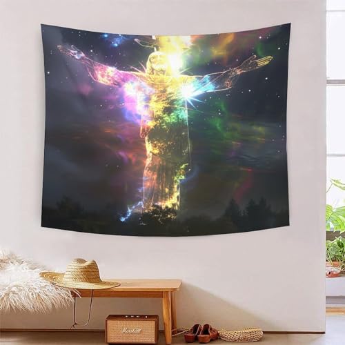 Tapisserie murale effet 3D en tissu noble grand format 180x230cm pour salon et décoration chic