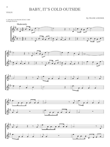 101 Christmas Songs for Violin | Holiday Sheet Music Songbook for Violin Players | Easy Violin Christmas Music for Beginners and Intermediate Students | Popular Carols and Festive Favorites - Image 8