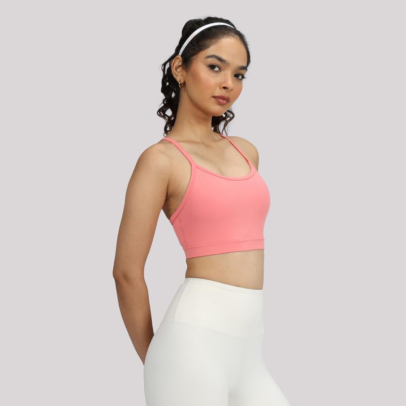 Image of BlissClub Ultimate Strappy Sports Bra | Removable Cups | Strappy Racerback Design | Elasticated Hem | CloudSoft TM Fabric
