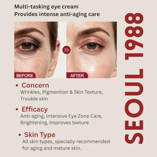 Image of SEOUL 1988 Eye Cream : Retinal Liposome 4% + Fermented Bean, wrinkle care, anti-aging, skin elasticity, pigmentation, brightening, retinol, 30ml /1.01 fl.oz. (SEOUL-1988)