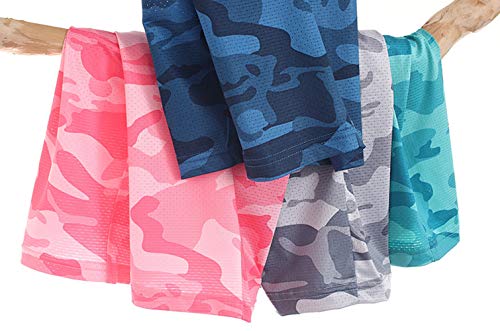 Toddler Boys Summer Clothing Sets 2 Pcs Sports Short Sleeve Camouflage Tops+Shorts Athletic Quick-Dry Navy 2-3 Years - Image 6
