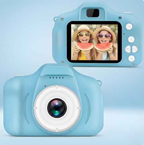 Image of Digital Camera for Boys & Girls | 1080P Video Recording with 2-Inch Screen | Preloaded Mini Games, Rechargeable Durable Toy Camera for Children, Kids, Blue
