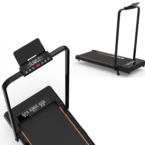 Cinta de Correr Plegable, Walking Pad con Dos Pantallas LED, Inclinación del 9%, 2.5 HP, 1-12km/H y Capacidad Máxima de 150kg Cinta de Andar, Silenciosa Adecuada para el Casa y la Oficina