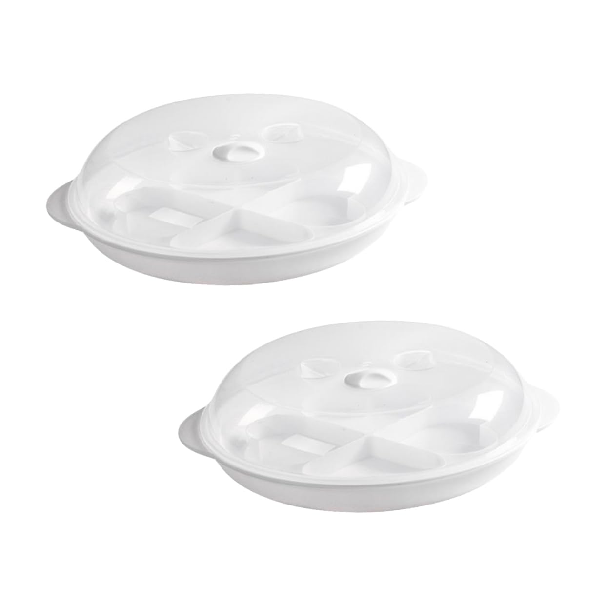 Cabilock 2pcs Microwave Egg Cooker Mold Material Easy to Use Egg Poacher for Delicious Breakfasts Family Friendly Kitchenware Multi Purpose