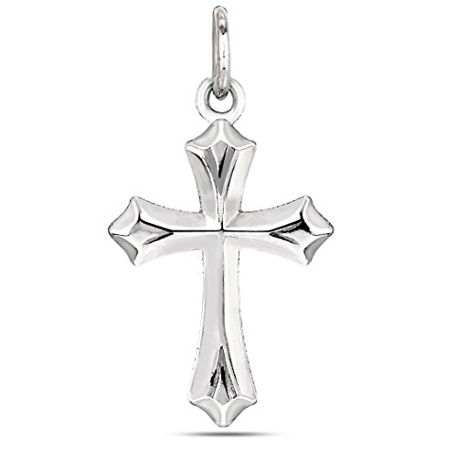 Sterling Silver Cross Pendant, 20 x 35 mm