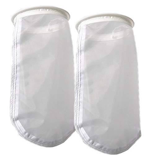 Nylon Mesh Filter Socks NMO 800 Micron - 7 Inch Ring by 18 Inch Long Bag - Filter Bags Liquid Filtering - 2 Pack