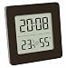TFA Dostmann 30.5038 Digitales Thermometer Hygrometer Raumklima-Kontrolle (schwarz mit Batterie)